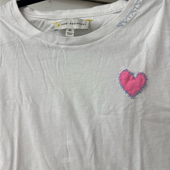 kerri rosenthal distressed HEART tshirt - Picture 2 of 7
